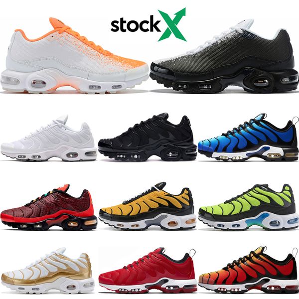 2020 new tn plus running shoes triple white black sunburst metallic red bronze barely volt electric green mens sports sneakers trainers
2020 new tn plus running shoes triple white black sunburst metallic red bronze barely volt electric green mens sports sneakers trainers