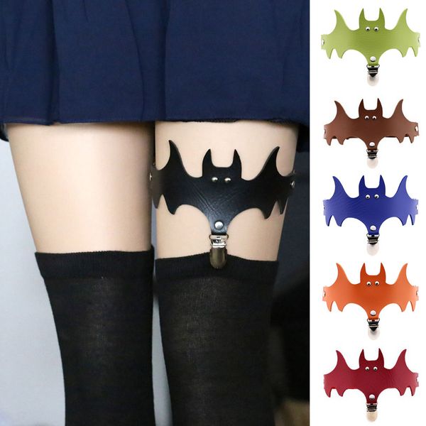women bat wings pu leather choker garter belt leg ring clip halloween decor accessories m8694, Black;white
women bat wings pu leather choker garter belt leg ring clip halloween decor accessories m8694, Black;white