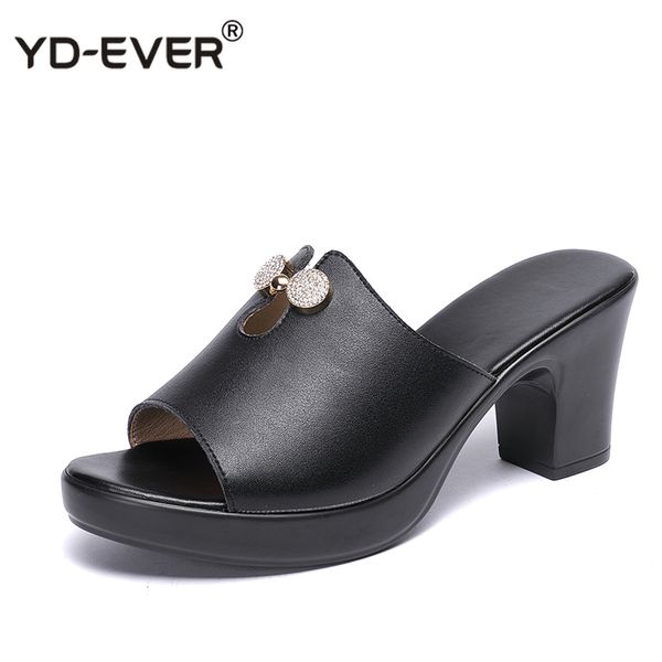 women slipper's 2020 ladies summer slippers genuine leather shoes women high heels fashion rhinestone summer shoes, Black
women slipper's 2020 ladies summer slippers genuine leather shoes women high heels fashion rhinestone summer shoes, Black