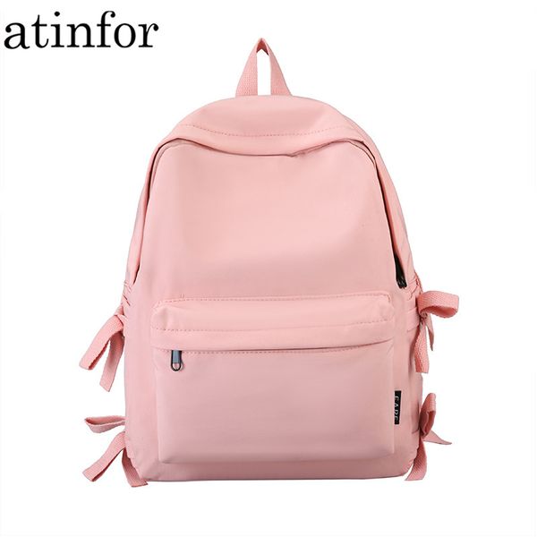 atinfor women leisure pink backpack travel female knapsack cute school bag for teenagers bow bookbag
atinfor women leisure pink backpack travel female knapsack cute school bag for teenagers bow bookbag