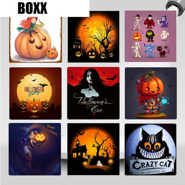 30*30cm vintage happy halloween party metal tin signs horror pumpkin crazy cat wall art poster shabby chic pub home decor
30*30cm vintage happy halloween party metal tin signs horror pumpkin crazy cat wall art poster shabby chic pub home decor