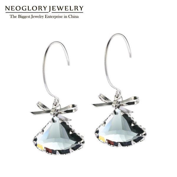 neoglory 2020 new design sector crystal and bowknot drop earrings for women statement, Silver
neoglory 2020 new design sector crystal and bowknot drop earrings for women statement, Silver