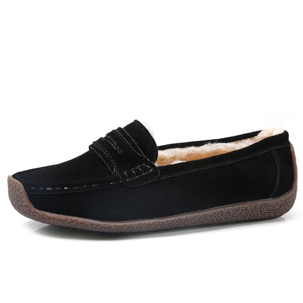 2019 female genuine leather fur shoes fashion women loafer sneakers walking shoes breathable ladies flats footwear, Black
2019 female genuine leather fur shoes fashion women loafer sneakers walking shoes breathable ladies flats footwear, Black