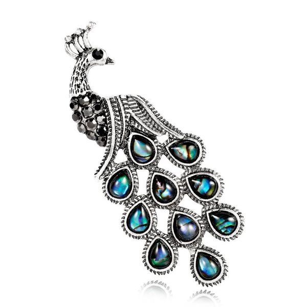 rhinestone shell series accessories fashionable versatile temperament peacock lady brooch pin classic animal brooch pin jewelry gift, Gray
rhinestone shell series accessories fashionable versatile temperament peacock lady brooch pin classic animal brooch pin jewelry gift, Gray