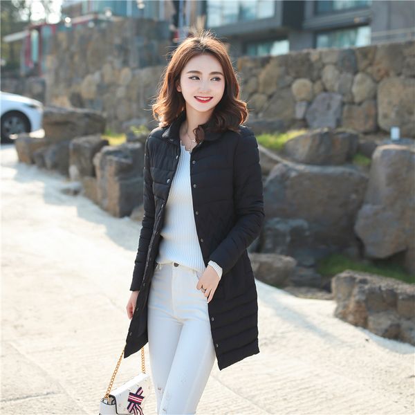 women slim down long jacket winter turtleneck down cotton coat double breasted warm parkas snow outwear large size, Black
women slim down long jacket winter turtleneck down cotton coat double breasted warm parkas snow outwear large size, Black