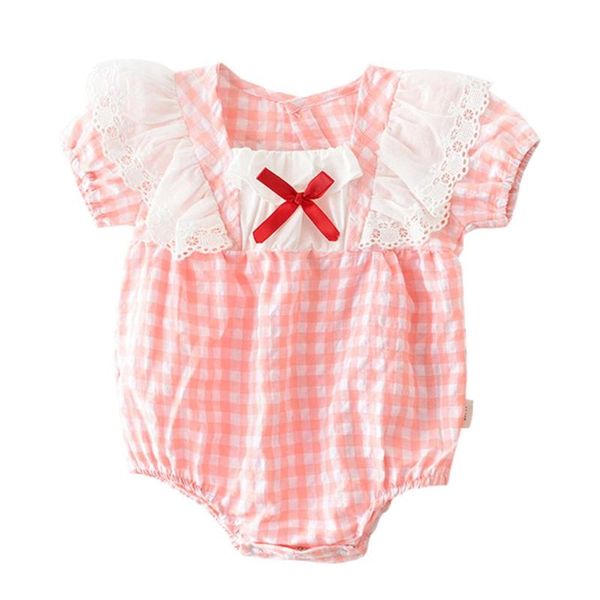 newborn baby girls fashion plaid lace bodysuits summer casual new born baby clothes outfits, Blue
newborn baby girls fashion plaid lace bodysuits summer casual new born baby clothes outfits, Blue
