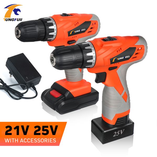 electric cordless drill lithium screwdriver 21v 25v electric rechargeable screwdriver battery drill wireless battery 2-speed
electric cordless drill lithium screwdriver 21v 25v electric rechargeable screwdriver battery drill wireless battery 2-speed