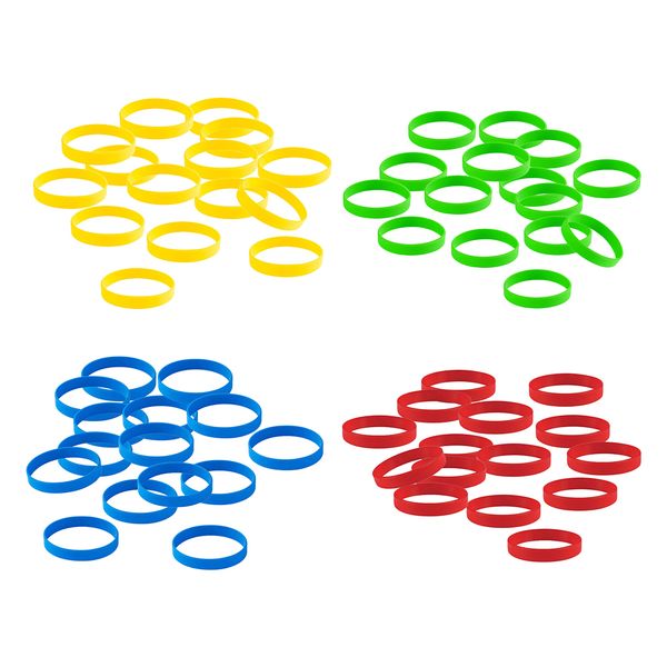 60x silicone wristbands sports bracelet bangle 4 colors kids sport jewelry, Golden;silver
60x silicone wristbands sports bracelet bangle 4 colors kids sport jewelry, Golden;silver