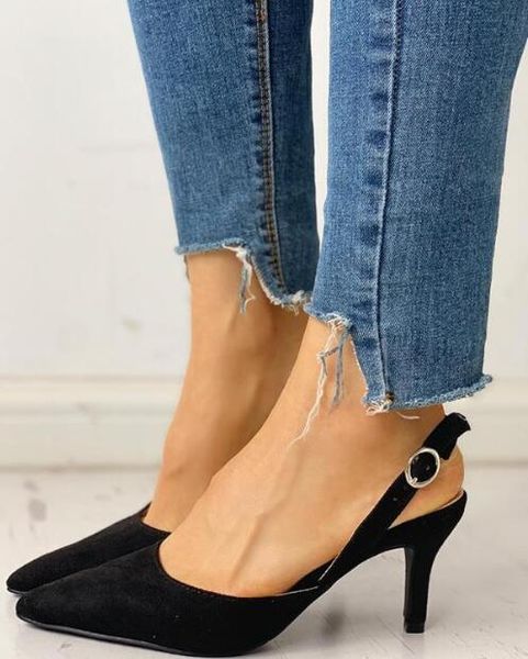 women shoes pointed toe pumps patent leather dress high heels boat wedding zapatos mujer pointed toe suede slingback heels, Black
women shoes pointed toe pumps patent leather dress high heels boat wedding zapatos mujer pointed toe suede slingback heels, Black