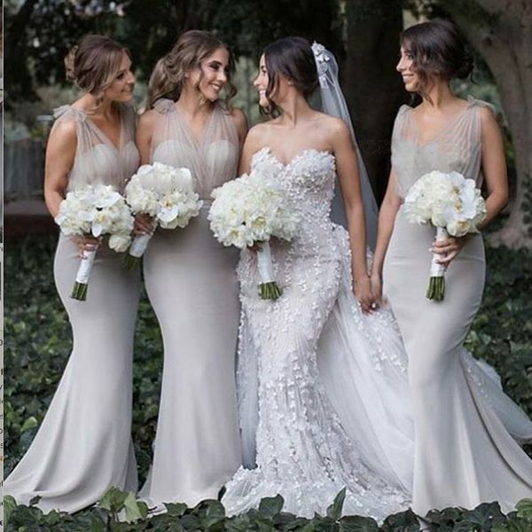 mermaid v-neck backless sweep train grey long bridesmaid dress images south africa formal gown 2018 vestidos de dama de honor, White;pink
mermaid v-neck backless sweep train grey long bridesmaid dress images south africa formal gown 2018 vestidos de dama de honor, White;pink