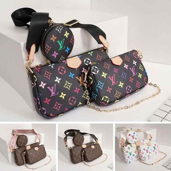 new designer luxury bags classic printing flowers three piece handbag bag wide shoulder strap women crossbody shoulder messenger coin purse
new designer luxury bags classic printing flowers three piece handbag bag wide shoulder strap women crossbody shoulder messenger coin purse