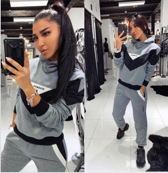 gray colors women active set tracksuits hoodies sweatshirt +pant running sport track suits 2 pieces jogging sets survetement femme clothes, White
gray colors women active set tracksuits hoodies sweatshirt +pant running sport track suits 2 pieces jogging sets survetement femme clothes, White