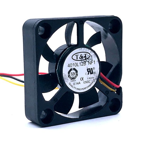 10pcs 40mm fan for t&t 4010l12b nf1 dc12v 0.14a dual ball 4010 40mm 40x40x10mm 5600rpm 3pin cooling fan
10pcs 40mm fan for t&t 4010l12b nf1 dc12v 0.14a dual ball 4010 40mm 40x40x10mm 5600rpm 3pin cooling fan