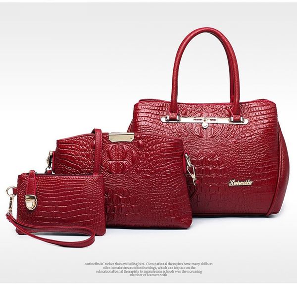 women's handbag european and american style design crocodile print three-piece women's bag casual ladies shoulder bag wholesale
women's handbag european and american style design crocodile print three-piece women's bag casual ladies shoulder bag wholesale