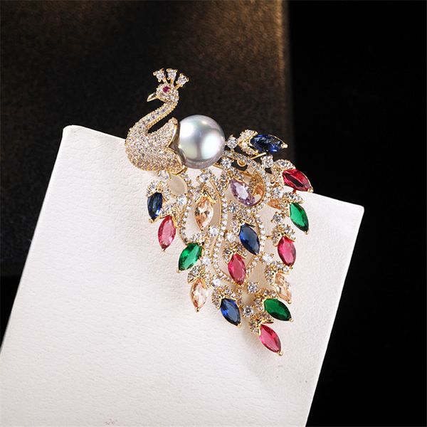 shining cubic zirconia multi-colored peacock brooch pin beautiful brooches for women girl dress jewelry accessories, Gray
shining cubic zirconia multi-colored peacock brooch pin beautiful brooches for women girl dress jewelry accessories, Gray