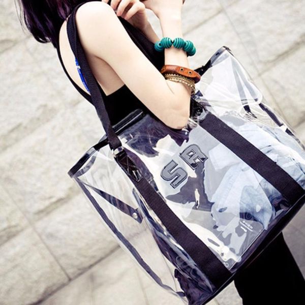 transparent tote bag women's handbag crystal large beach bags candy color jelly bags girls waterproof big shoulder summer
transparent tote bag women's handbag crystal large beach bags candy color jelly bags girls waterproof big shoulder summer