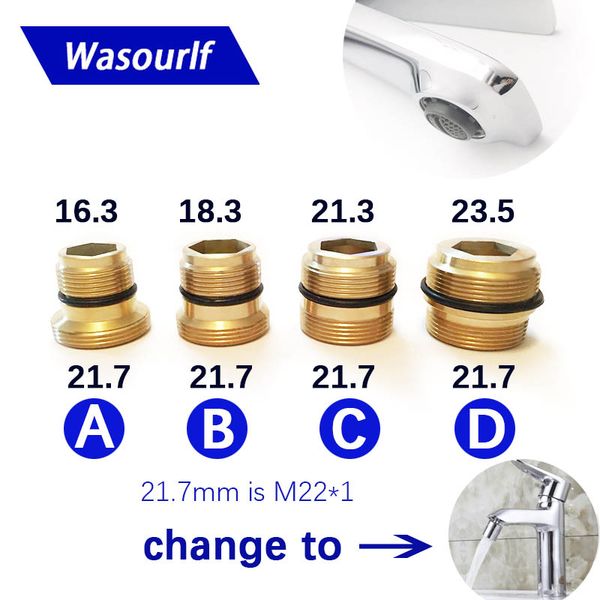 wasourlf male external thread transfer m22 male thread connector outer adapter shower brass faucet accessories
wasourlf male external thread transfer m22 male thread connector outer adapter shower brass faucet accessories
