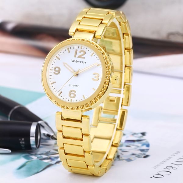 rebirth steel strap women watch casual ladies watches female clocks gold bracelet quartz clock classic, Slivery;brown
rebirth steel strap women watch casual ladies watches female clocks gold bracelet quartz clock classic, Slivery;brown