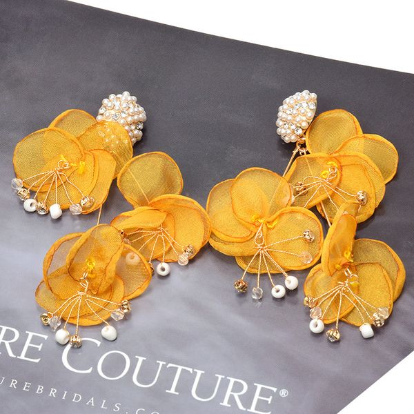 new arrival flower-shaped dangle long big earrings fine jewelry accessories for women statement fashion pendientes bijoux gift, Silver
new arrival flower-shaped dangle long big earrings fine jewelry accessories for women statement fashion pendientes bijoux gift, Silver