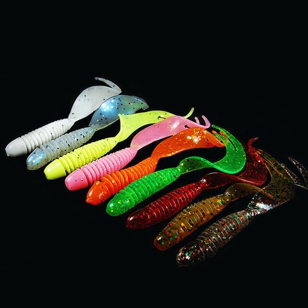 walk fish 10pcs/lot curly tail soft lure 70mm 2.5g forked tail fishing bait grubs plastic maggot fishing lure jig head texas rig
walk fish 10pcs/lot curly tail soft lure 70mm 2.5g forked tail fishing bait grubs plastic maggot fishing lure jig head texas rig