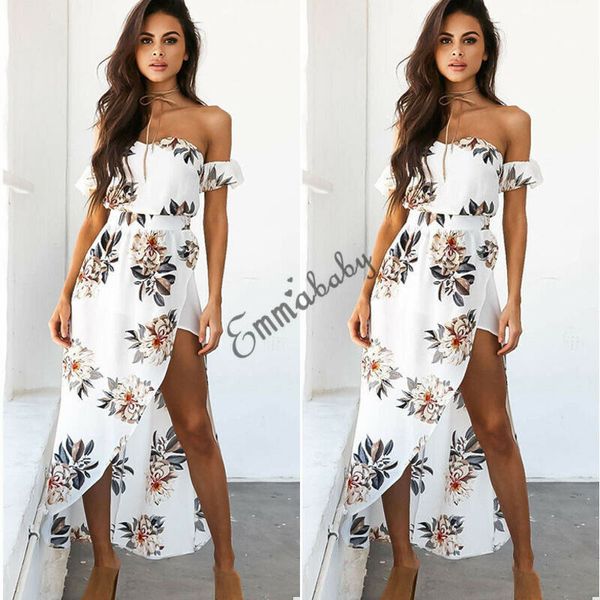 women off the shoulder party floral print maxi beach sun boho dress summer, Black
women off the shoulder party floral print maxi beach sun boho dress summer, Black