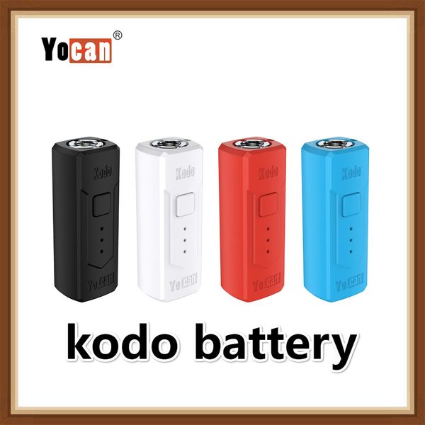 Аутентичное Yocan Кодо Box Mod 400mAh Variable Voltage Разогреть VV батарею для 510 Vape Толстых масляного бак TH105 картриджей Подлинных
Аутентичное Yocan Кодо Box Mod 400mAh Variable Voltage Разогреть VV батарею для 510 Vape Толстых масляного бак TH105 картриджей Подлинных