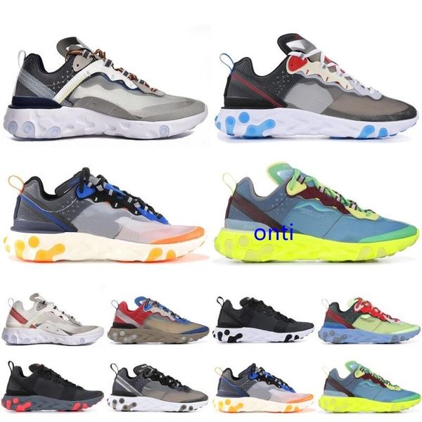 2020 sale epic react element 87 undercover running shoes men women designer sneakers dark grey p blue sports trainer shoes, Black
2020 sale epic react element 87 undercover running shoes men women designer sneakers dark grey p blue sports trainer shoes, Black