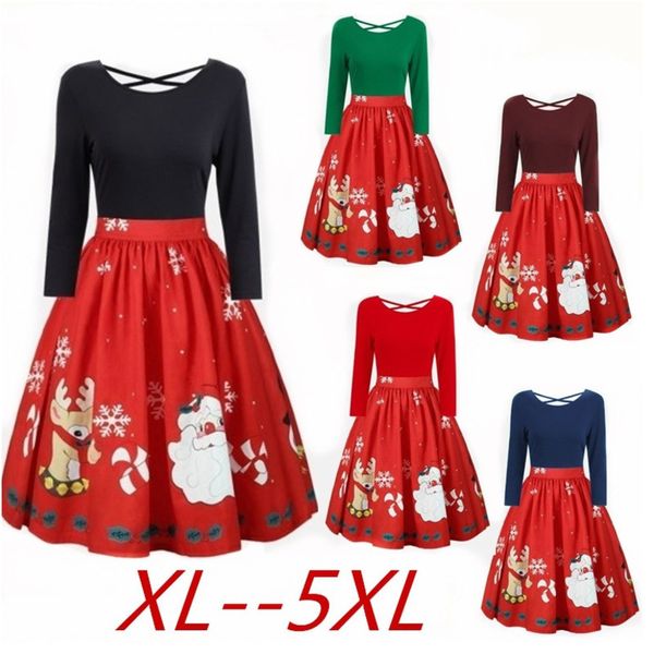 vintage style с длинным рукавом женщин санта-клаус платья печати зима осень christmas party xmas платье 5 цвет, Black;red
vintage style с длинным рукавом женщин санта-клаус платья печати зима осень christmas party xmas платье 5 цвет, Black;red