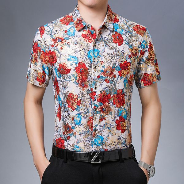 men's casual shirts flowers mens dresses large sizes 100kg summer 2021 for plus size dress floral clothing silk fashion, White;black
men's casual shirts flowers mens dresses large sizes 100kg summer 2021 for plus size dress floral clothing silk fashion, White;black