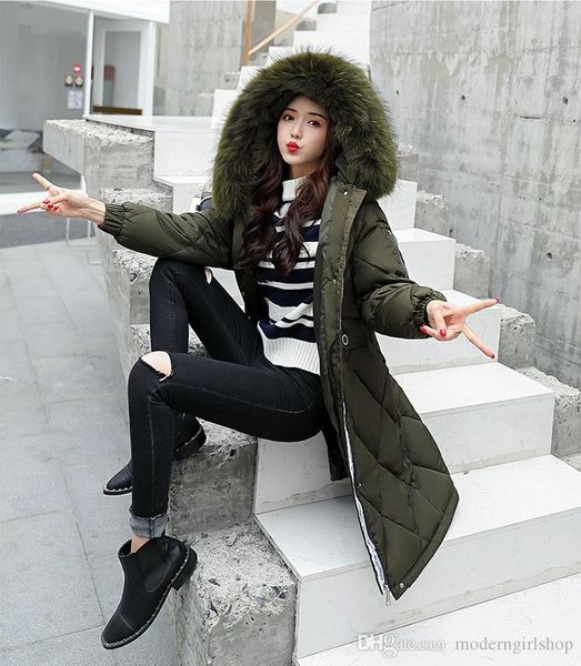cotton coat fur collar long korean version of the slim thick cotton clothing fashion over the knee down jacket cotton warm winter jacket, Black
cotton coat fur collar long korean version of the slim thick cotton clothing fashion over the knee down jacket cotton warm winter jacket, Black