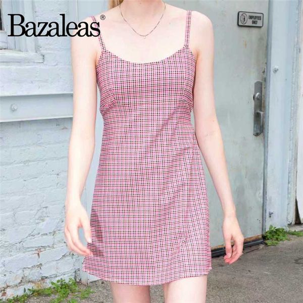 bazaleas sashes vestido sheath tartan pink print women mini dress spaghetti strap dress women streetwear sleeveless dresses, Black;gray
bazaleas sashes vestido sheath tartan pink print women mini dress spaghetti strap dress women streetwear sleeveless dresses, Black;gray