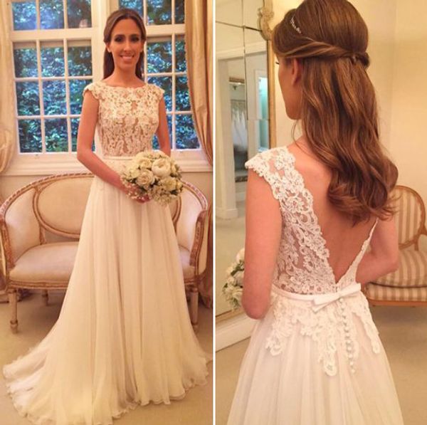 elegant lace wedding dresses jewel sheer neck cap short sleeves tulle country court train wedding reception dress bridal gown, White
elegant lace wedding dresses jewel sheer neck cap short sleeves tulle country court train wedding reception dress bridal gown, White