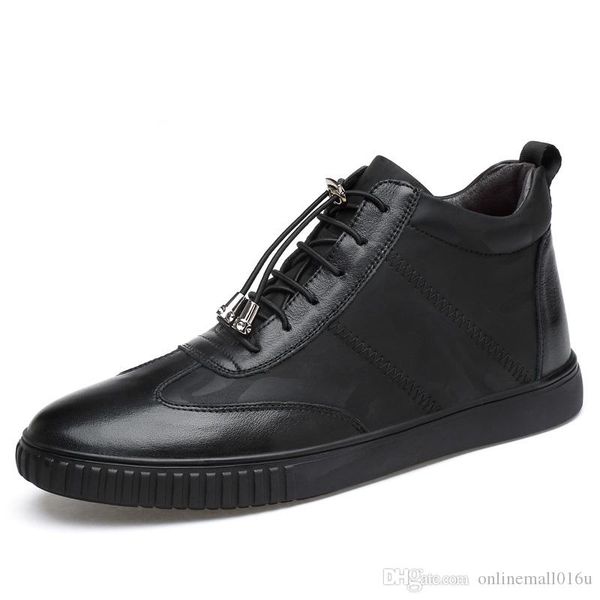 men's boot genuine leather 2018 motorcycle boots male autumn casual shoes winter shoe fur warm snow boots soft, Black
men's boot genuine leather 2018 motorcycle boots male autumn casual shoes winter shoe fur warm snow boots soft, Black