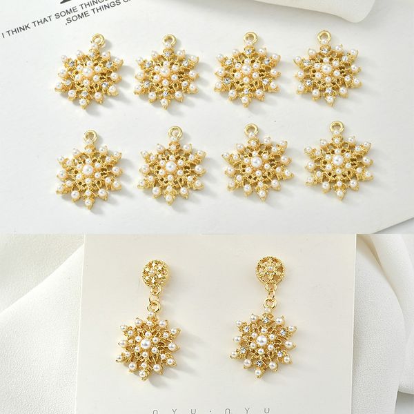 gold tone plated 23*18mm crystal rhinestone pearl snowflake charms ornament accessories fashion earring floating pendant, Bronze;silver
gold tone plated 23*18mm crystal rhinestone pearl snowflake charms ornament accessories fashion earring floating pendant, Bronze;silver