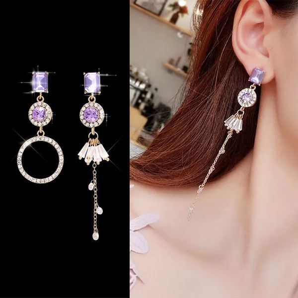 1 pair women earrings ear stud drop pendant asymmetrical fashion gift jewelry xrq88, Silver
1 pair women earrings ear stud drop pendant asymmetrical fashion gift jewelry xrq88, Silver