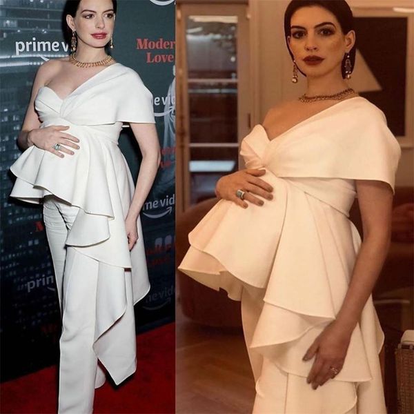 elegant one shoulder prom dresses pregnant women jumpsuits plus size ruffle custom made evening dress party gowns vestidos, Black
elegant one shoulder prom dresses pregnant women jumpsuits plus size ruffle custom made evening dress party gowns vestidos, Black