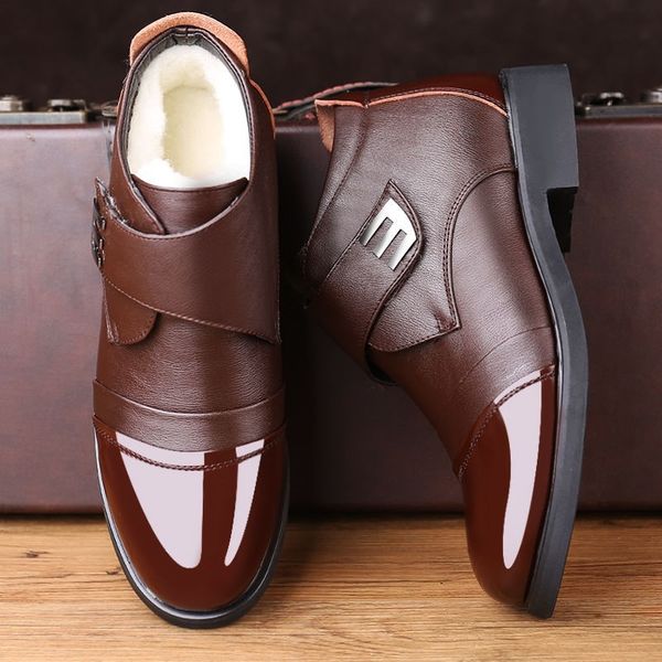 mazefeng 2019 warm men's winter boots genuine leather shoes winter waterproof mens snow boots plus size dad boots, Black
mazefeng 2019 warm men's winter boots genuine leather shoes winter waterproof mens snow boots plus size dad boots, Black