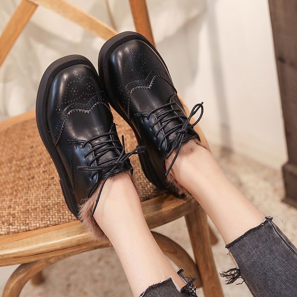 round toe shoes woman flats all-match 2019 fashion women's casual female sneakers autumn oxfords dress new square modis on, Black
round toe shoes woman flats all-match 2019 fashion women's casual female sneakers autumn oxfords dress new square modis on, Black