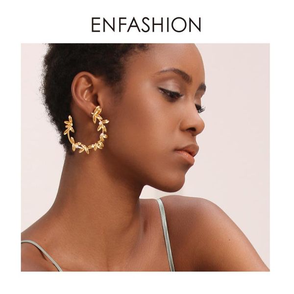 enfashion olive branch leaf hoop earrings for women gold color statement metal flower big hoops earings fashion jewelry ec191072, Golden;silver
enfashion olive branch leaf hoop earrings for women gold color statement metal flower big hoops earings fashion jewelry ec191072, Golden;silver