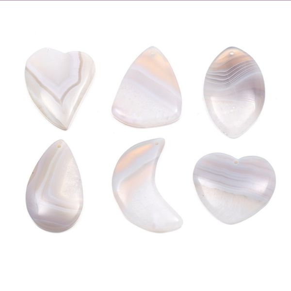10 pcse ethnic style many style geometric shape stripe gray agate pendant for gift charm jewelry, Silver
10 pcse ethnic style many style geometric shape stripe gray agate pendant for gift charm jewelry, Silver