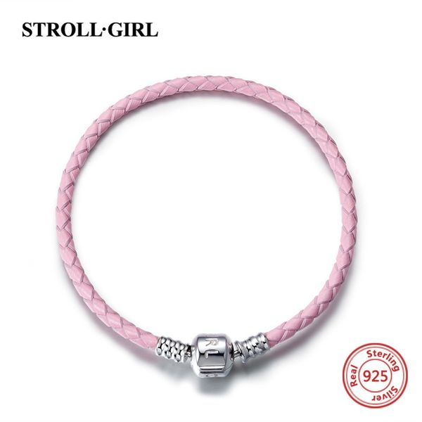 strollgirl original design 100% 925 sterling silver leather rope chain diy charm authentic silver bracelet making for women gift, Golden;silver
strollgirl original design 100% 925 sterling silver leather rope chain diy charm authentic silver bracelet making for women gift, Golden;silver