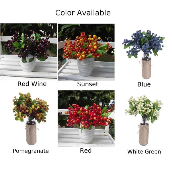 artificial sik blueberry plant flower bud fake plants foral garden wedding party decor decorative wreath berry
artificial sik blueberry plant flower bud fake plants foral garden wedding party decor decorative wreath berry