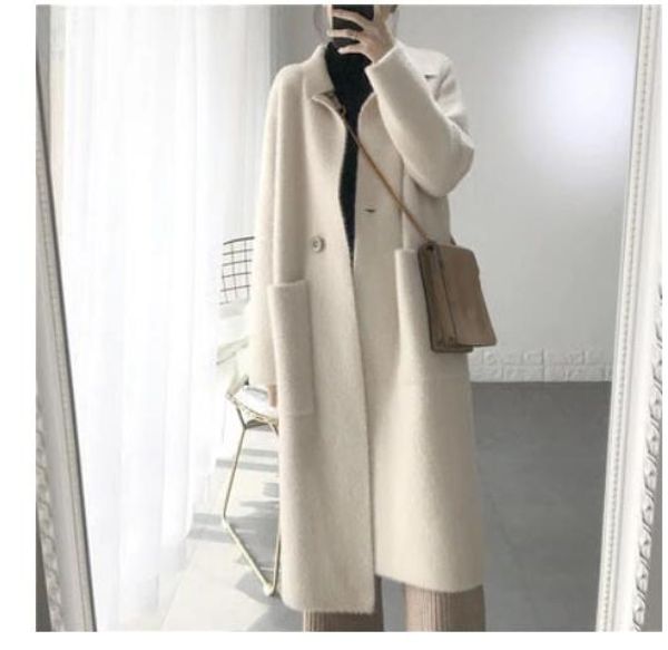 2019 winter woman wool cashmere solid loose coat jacket women woolen simple coat elegant lady long blend coats cardigan, Black
2019 winter woman wool cashmere solid loose coat jacket women woolen simple coat elegant lady long blend coats cardigan, Black