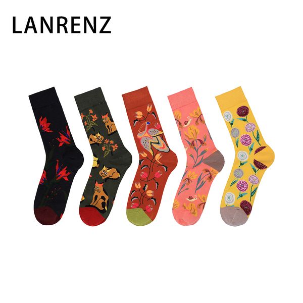 lanrenz 5 pairs the latest autumn and winter tropical flowers happy socks funny fun series cotton tube female tide socks, Black;white
lanrenz 5 pairs the latest autumn and winter tropical flowers happy socks funny fun series cotton tube female tide socks, Black;white