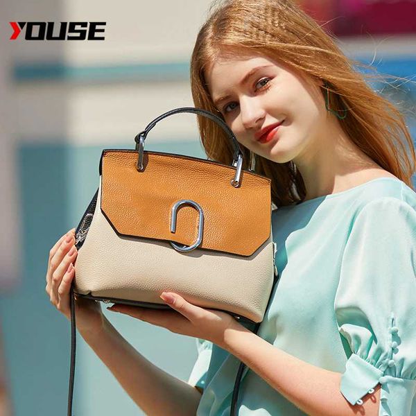 youse women's bag 2020 leather bag contrast color first layer cowhide shoulder wild messenger ladies handbag handbag
youse women's bag 2020 leather bag contrast color first layer cowhide shoulder wild messenger ladies handbag handbag