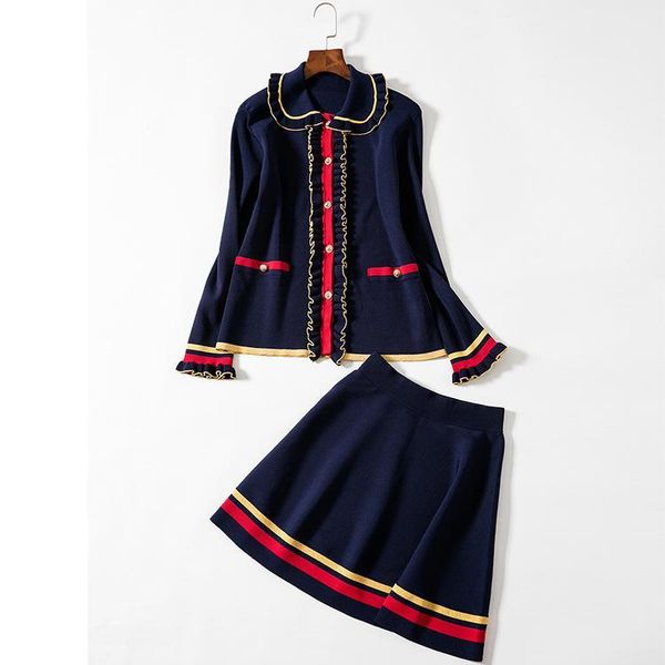 2019 summer new women s clothes skirt lapel fashion knit two-piece women s long sleeve umbrella skirt tracksuits size s-l, White
2019 summer new women s clothes skirt lapel fashion knit two-piece women s long sleeve umbrella skirt tracksuits size s-l, White