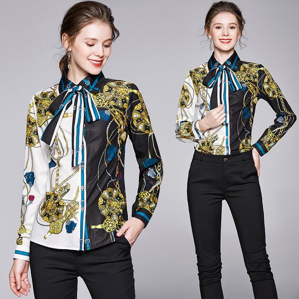 luxury design gothic print blouse plus size women spring autumn winter fashion ladies bow runway shirt office long sleeve elegant, White
luxury design gothic print blouse plus size women spring autumn winter fashion ladies bow runway shirt office long sleeve elegant, White