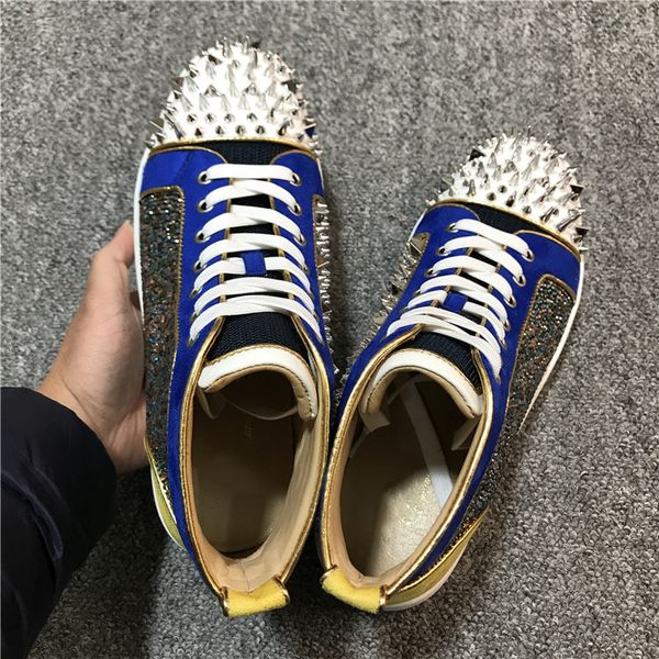 designer shoes man women red bottoms spike flat no limit sneakers fashion italy dress shoes size 35-46 cs02, Black
designer shoes man women red bottoms spike flat no limit sneakers fashion italy dress shoes size 35-46 cs02, Black