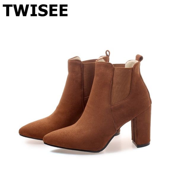 women mid calf boots selling sapatos femininos pumps autumn point toe woman casual shoes square heels cm solid, Black
women mid calf boots selling sapatos femininos pumps autumn point toe woman casual shoes square heels cm solid, Black