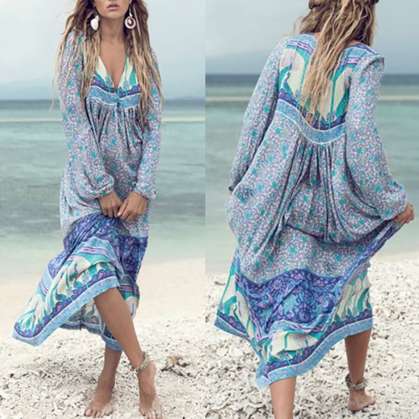 print dress long sleeve tassel irregular v-neck evening party women summer boho newhot, Black;gray
print dress long sleeve tassel irregular v-neck evening party women summer boho newhot, Black;gray